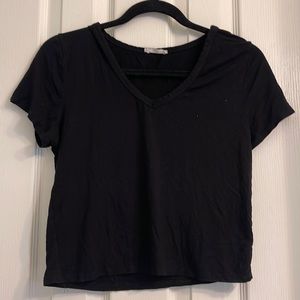 Black cropped shirt